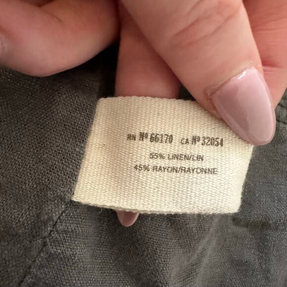 Daughters of the Liberation Anthropologie gray open front jacket size L - Picture 7 of 12